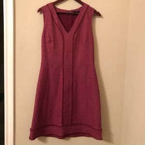 Banana Republic Pink V-neck fringe dress size 12